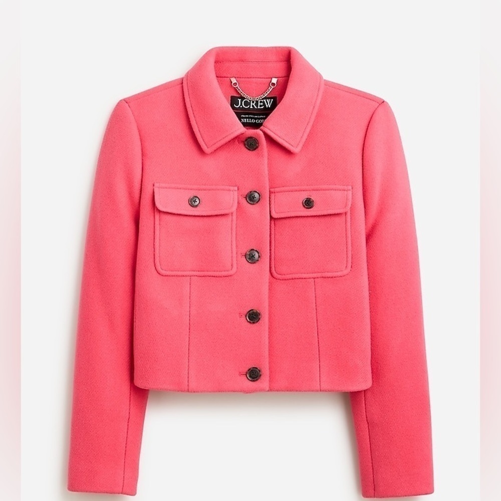 J Crew Lady jacket in Italian stadium-cloth wool BS695